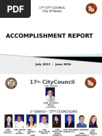 17th City Council Accomp Report