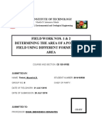 Field Work Nos. 1 & 2 Determining The Area of A Polygonal Field Using Different Formulas For Area