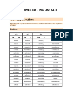 Adjectives Ed-Ing List A1-2