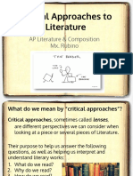 Critical Approaches To Literature