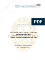 Instituto de Planeamiento de Lima - IPL. Orígenes, Desarrollo y Desarticulación 1961-1984