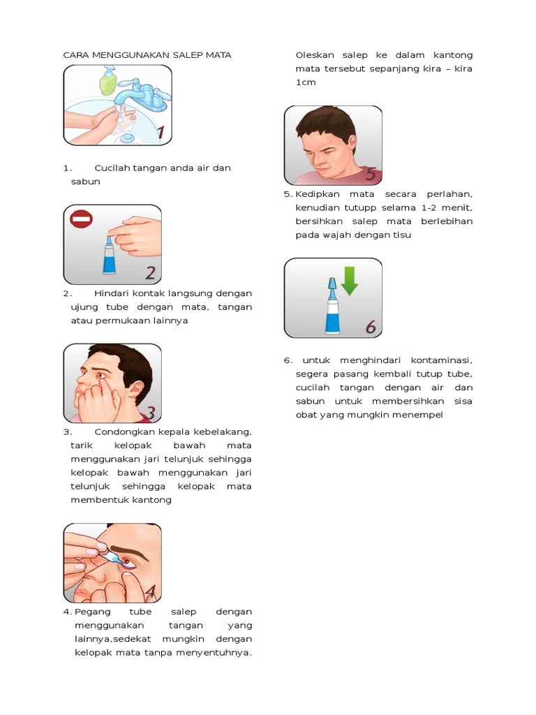 Cara Menggunakan Salep Mata Cara Menggunakan Salep Mata