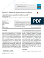 Piezoelectric Properties of Cement Based-PVDF-PZT Composites