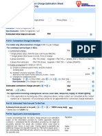 Connection Fee and Initial Deposit Estimation Sheet