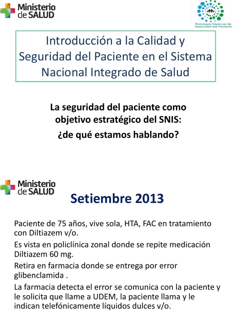 Curso Introducción A La Calidad y Seguridad Del Paciente | PDF ...