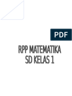 RPP Matematika Kelas 1
