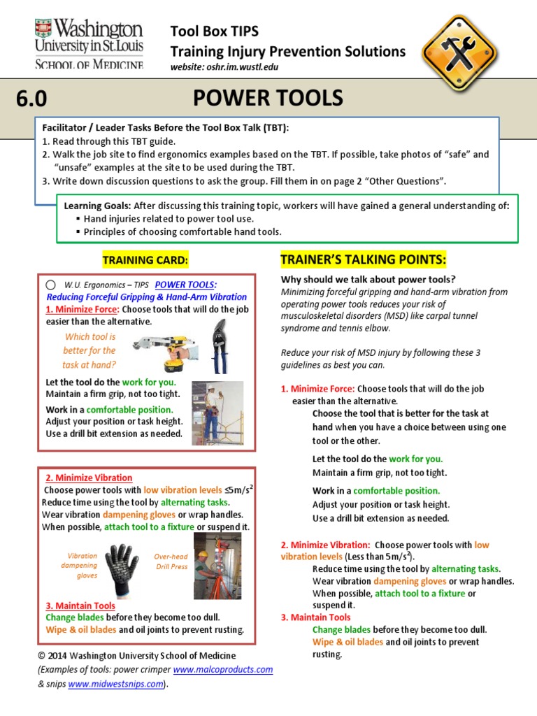 Ergonomics Power Tools Tools Wellness