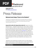 Download TEDxRedmond Press Release by Adora Svitak SN32741011 doc pdf