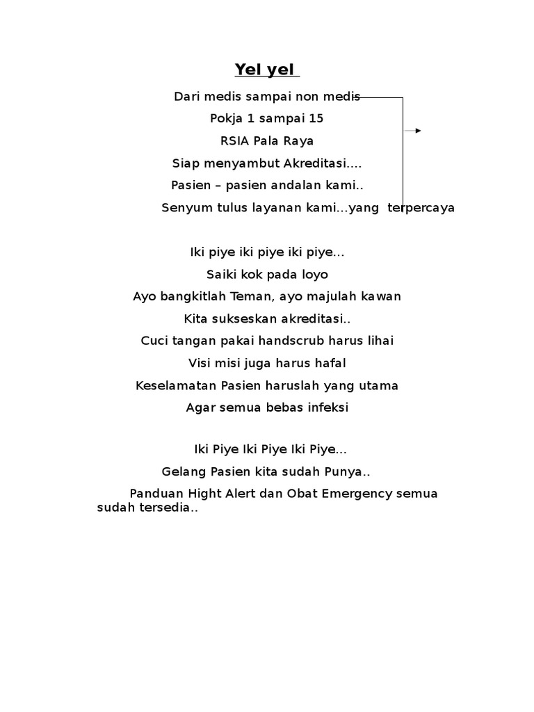 Yel Yel Akreditasi Pdf