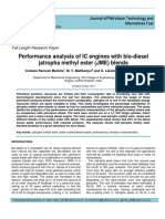 Performance Analysis of IC Engines With Bio-Diesel Jatropha Methyl Ester (JME) Blends