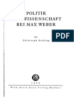 Christoph Steding: Max Weber (1932)