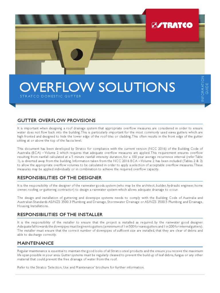 Stratco Gutters Overflow Solutions (2) Australia Drainage