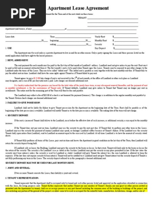 Apartment Lease Agreement 3