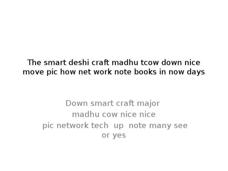 Smart Crafting Techniques for Modern Notes | PDF