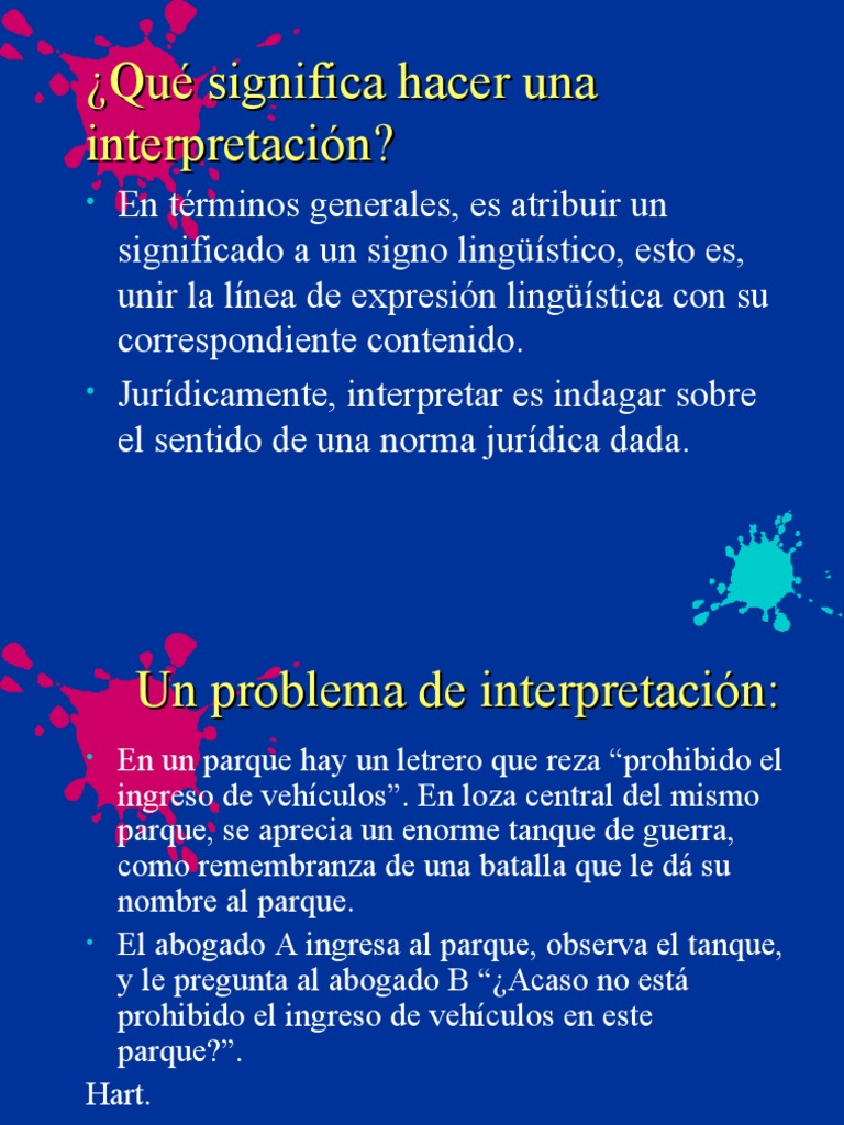 Interpretación de la norma Lógica Jurídica