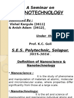 A Seminar On: Nanotechnology