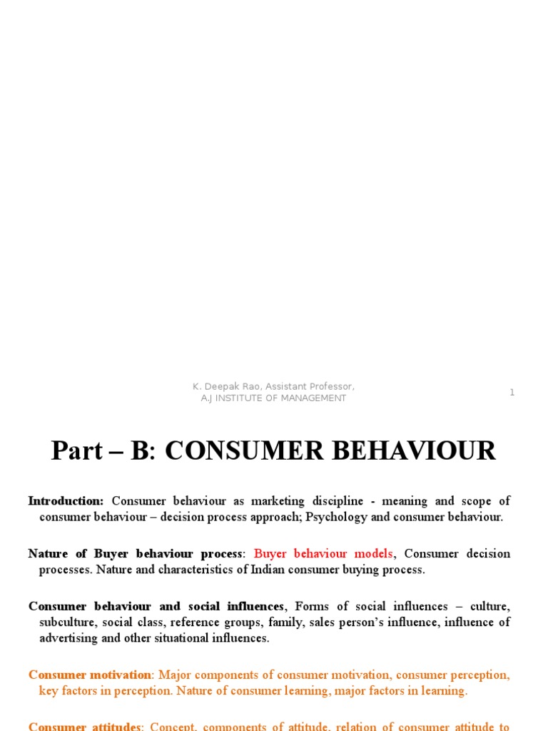 Understanding Consumer Behavior Dynamics | PDF | Consumer Behaviour ...