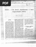 JAGUARIBE, Helio - Um breve depoimento e uma reapreciação crítica - Cadernos de opinião