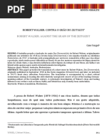 Walser - A Peça de Câmara