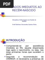 Aula 5 Cuidados Imediatos Ao Recem Nascido