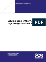 Valuing Uses of The Waikato Regional Geothermal Resource