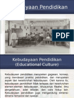 Kebudayaan Pendidikan 