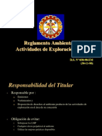 Reglamento Ambiental Para Las Actividades de Exploración Minera