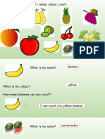Fruit Name Colours Count