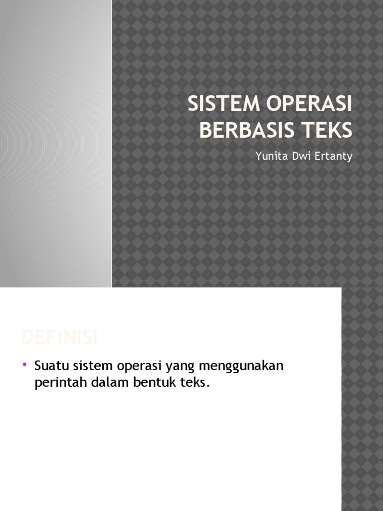 WIWIT SOAL DAN JAWABAN SISTEM OPERASI BERBASIS TEKS DAN GUI PDF visual data 2