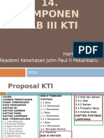 Komponen Bab III KTI