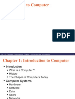 1 188 110 Computer Programming: Chapter 1.1 - Introduction To Computer