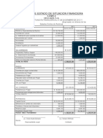 Ejemplo de Estado de Situacion Financiera