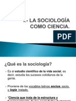 La Sociología Como Ciencia