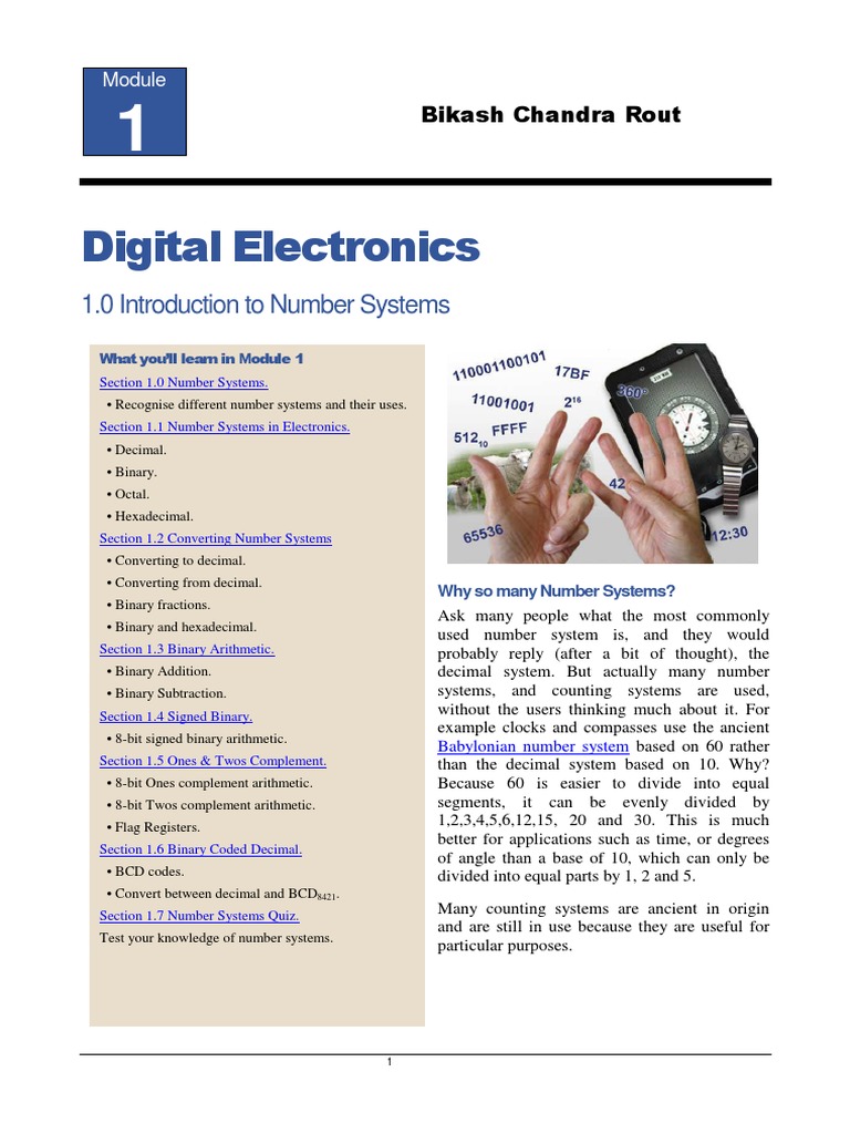 Digital Electronics 01 | PDF | Binary Coded Decimal | Subtraction