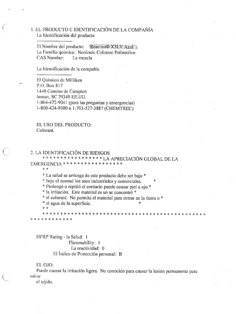 Reactint x3lv Azul | PDF