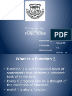 C programming functions presentation