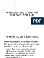 Management of Mental Disorder (First Aid) FKG
