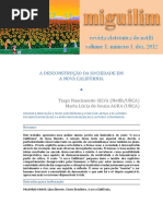 A DESCONSTRUÇAO DA SOCIEDADE EM A NOVA CALIFORNIA 