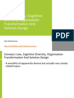 Conway's Law, Cognitive Diversity, Organisation Transformation and Solution Design