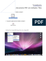 ¿Cómo crear un documento PDF con múltiples archivos?