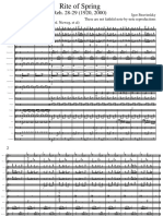 Comparison of Two Possible Orchestrations From The Rite of Spring