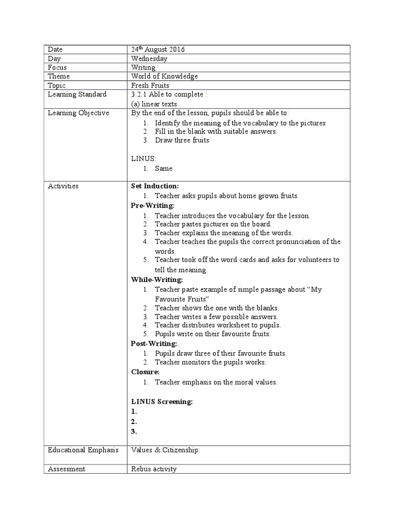 Set Induction: Pre-Writing | PDF