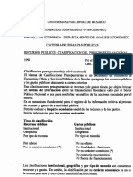 Recursos Publicos - Clasificacion Del Presupuesto Nacional - Garcia