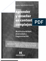 Aprender y Enseñar en Contextos Complejos María de Los A. Sagastizabal Parte 1de2 PDF