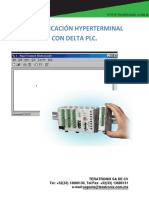 Comunicación Delta PLC Hyperterminal