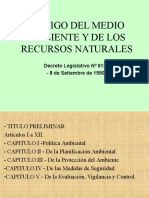 CODIGO DE RECURSOS NATURALES Y MEDIO AMBIENTE