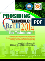 Buku 4 Prosiding Seminar Nasional Retii Ke 9 Tahun 2014 Sttnas Yogyakarta