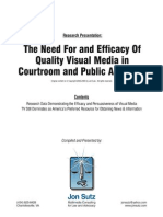 Report - Need For &amp Efficacy of Visual Media