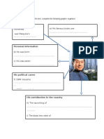 Personal Information: Questions (A) - (J) Using The Information From The Text, Complete The Following Graphic Organizer