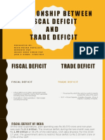 Relationship Between Fiscal Deficit and Trade Deficit